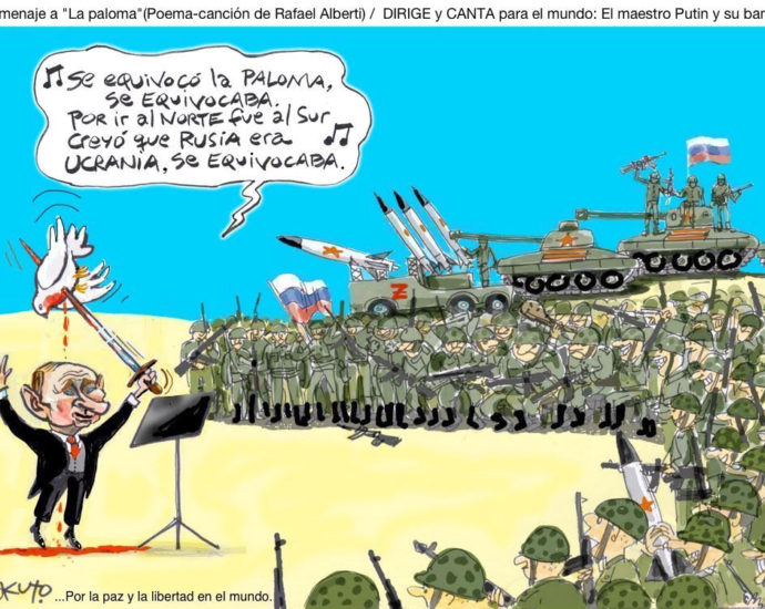 Putin y La Paloma. Abril 2021. Notas de Humor by Kuto