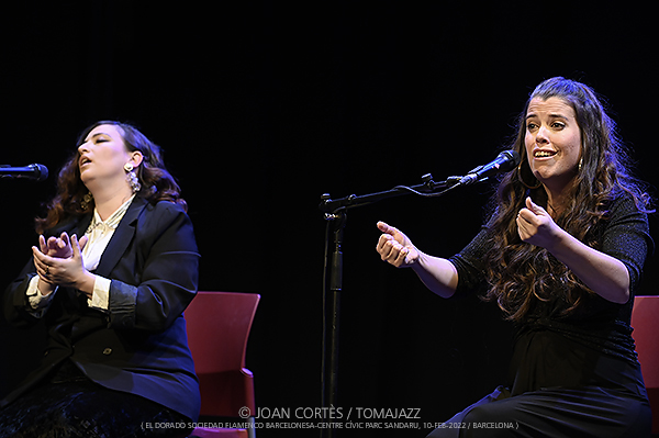 Ana Brenes, Anna Colom & Isabelle Laudenbach (El Dorado Sociedad Flamenca Barcelonesa, Auditori del Centre Cívic Parc Sandaru, Barcelona. 2022-02-10) Por Joan Cortès [FLAMENCURA AKA INSTANTZZ AKA Galería fotográfica AKA Fotoblog de jazz, impro… y algo más] 5