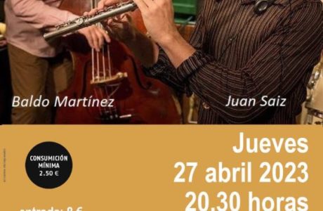 NU2 (Baldo Martínez – Juan Saiz) en concierto (Juan Sebastián Bar, Huesca. 2023-04-27) [Noticias de jazz] - Tomajazz 9.0 - El jueves 27 de abril a las 20:30 actuará NU2 (Baldo Martínez, Juan Saiz), en Juan Sebastián Bar de Huesca.