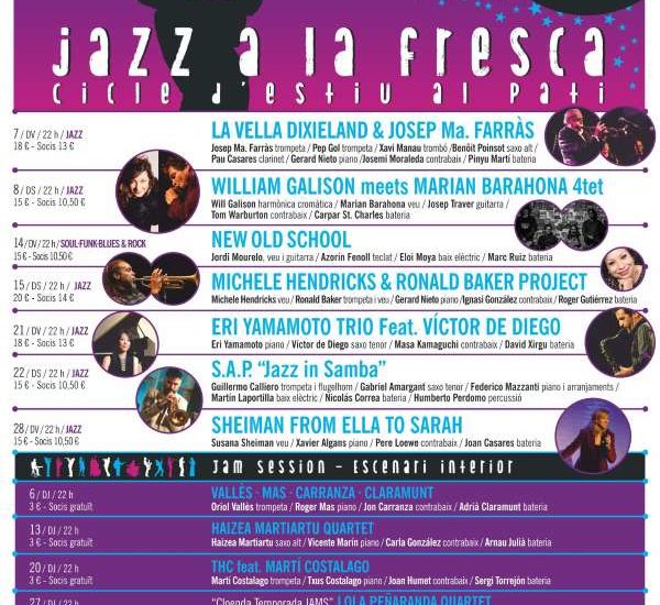 24 Jazz a la fresca 2023. 24ª Edición del Cicle d'Estiu al Pati Jazz a la fresca 2023 (Nova Jazz Cava, Terrassa, Barcelona. 7 al 28 de julio de 2023) [Noticias de jazz] - Tomajazz 9.0 - Entre el 7 y el 28 de julio de 2023 tendrá lugar en la Nova Jazz Cava (Terrassa, Barcelona), el 24 Jazz a la fresca 2023. 24ª Edición del Cicle d'Estiu al Pati Jazz a la fresca 2023 #Ciclodejazz #FestivalDeJazz #Festivalesdejazz #Noticiasdejazz