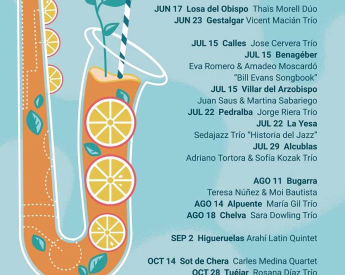 Jazz en la Serranía 2023 (17 de junio al 28 de octubre de 2023. Comunidad Valenciana9 [Noticias de jazz] - Tomajazz 9.0 - Entre mediados de junio y finales de octubre tendrá lugar en distintas localidades de la Comunidad Valenciana Jazz en la Serranía 2023 #Noticiasdejazz #Festivalesdejazz