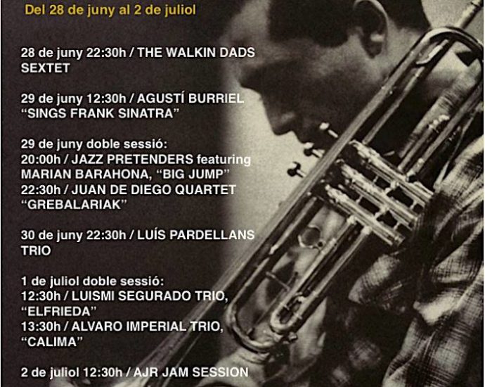 XXII Jornadas de Jazz de Rubí 2023 (28 de junio al 2 de julio de 2023. Rubí, Barcelona) [Noticias de jazz] - Tomajazz 9.0 - Entre el 28 de junio y el 2 de julio tendrán lugar en Rubí (Barcelona), las XXII Jornadas de Jazz de Rubí 2023 #Ciclodejazz #FestivalDeJazz #Festivalesdejazz #Noticiasdejazz