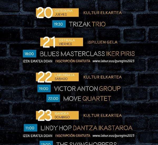 Deba Jazzezz Blai 2023 (Deba, Guipuzcoa. 19 al 23 de julio de 2023) [Noticias de jazz] - Tomajazz 9.0 - Entre el 19 y el 23 de julio tendrá lugar en Deba (Guipuzcoa), el Deba Jazzezz Blai 2023 #Ciclodejazz #FestivalDeJazz #Festivalesdejazz #Noticiasdejazz