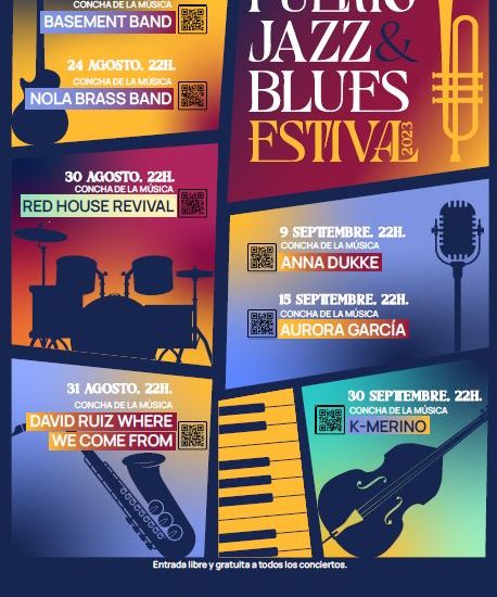 Puerto Jazz & Blues Festival 2023 (Plencia, Vizcaya. 11 y 12 de agosto de 2023) [Noticias de jazz] - Tomajazz 9.0 - Entre el 21 de agosto y el 30 de septiembre de 2023 tendrá lugar en Puertollano (Ciudad Real), el Puerto Jazz & Blues Festival 2023 #Ciclodejazz #FestivalDeJazz #Festivalesdejazz #Noticiasdejazz