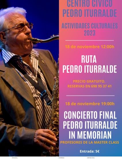 III Pedro Iturralde In Memoriam 2023 (17 al 19 de noviembre de 2023. Falces, Navarra) [Noticias de jazz] - Tomajazz 9.0