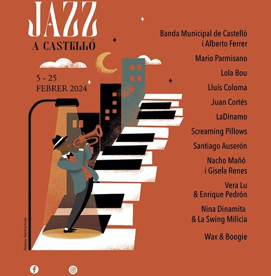 32 Festival Jazz A Castelló 2024 (5 al 24 de febrero de 2024. Castellón) [Noticias de jazz] - Tomajazz - Entre el 5 y el 24 de febrero de 2024 tendrá lugar en Castellón el 32 Festival Jazz A Castelló 2024 #Ciclodejazz #FestivalDeJazz #Festivalesdejazz #Noticiasdejazz