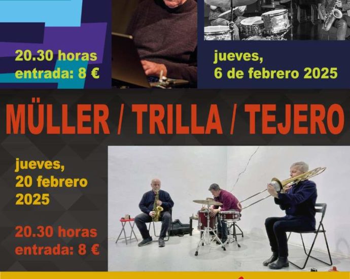 Duot - Wade / Müller - Trilla - Tejero en Juan Sebastián Bar en Febrero (Huesca. 6 y 20 de febrero de 2025) [Noticias de jazz] - Tomajazz - Duot - Wade / Müller - Trilla - Tejero actuarán en Juan Sebastián Bar de Huesca, los días 6 y 20 de febrero de 2025 #Noticiasdejazz