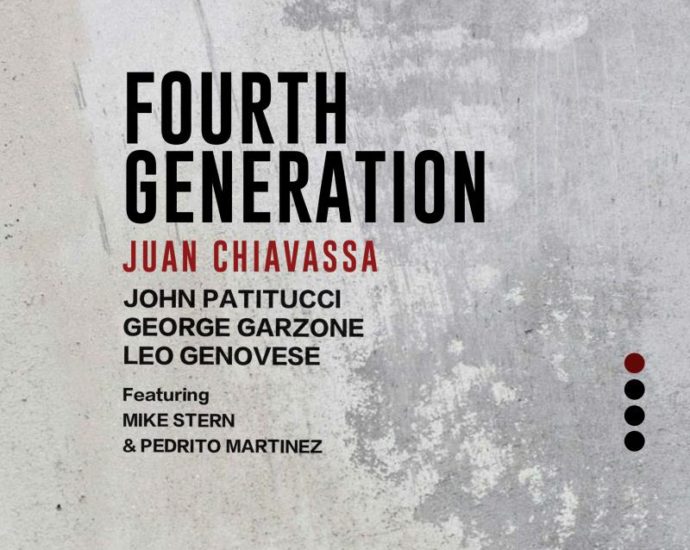 Juan Chiavassa: Fourth Generation (Whirlwind Recordings; 2025) Por Pachi Tapiz [Grabación de jazz] - Tomajazz - Fourth Generation (Whirlwind Recordings; 2025) es la nueva grabación del joven baterista argentino Juan Chiavassa. Pachi Tapiz repasa la grabación. Con Juan Chiavassa, John Patitucci, Leo Genovese, George Garzone, Mike Stern, Pedrito Martinez, Federico González Peña