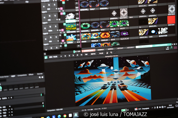 Geometrical Sardine (CaixaForum. Palma. 2025-10-24) Por José Luis Luna Rocafort [INSTANTZZ AKA Galería fotográfica AKA Fotoblog de jazz, impro… y algo más] - Tomajazz - Geometrical Sardine actuó en CaixaForum Palma, el 24 de octubre de 2025. José Luis Luna Rocafort lo retrata en INSTANTZZ. Intervinieron Jaume Rosselló, Joan Roca, Pep Aspas, Toni Cobos