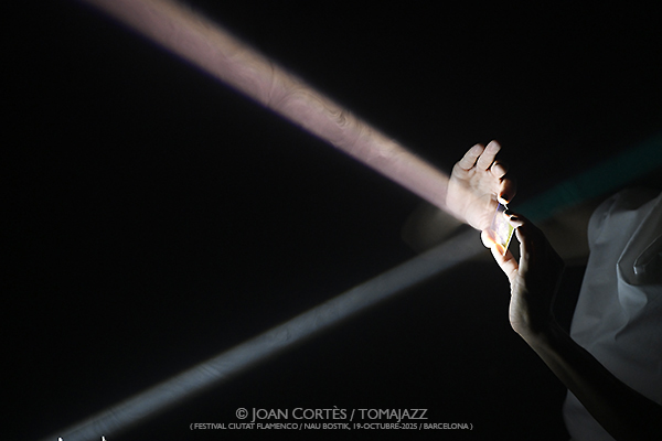 Vanesa Aibar “Cristalización IV” (Ciutat Flamenco / Nau Bostik, 2025-10-19 / Barcelona) Por Joan Cortès [Flamencuras AKA INSTANTZZ AKA Galería fotográfica AKA Fotoblog de jazz, impro… y algo más] - Tomajazz - Vanesa Aibar “Cristalización IV” actuó en Ciutat Flamenco de Barcelona el 19 de octubre de 2025. Joan Cortès la retrata en las Flamencuras de INSTANTZZ. Con Vanesa Aibar, Estampa