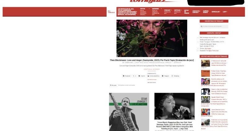 Perdonen las molestias... estamos experimentando problemas [¿Tomajazz fuera de juego? ¡¡¡No, ni de broma!!! ¡¡¡¡Estamos trabajando en ello!!!!] - Tomajazz - En Tomajazz estamos sufriendo problemas con el acceso... estamos trabajando en ello... y es posible acceder al contenido... que está, parece, a un par de certificados de distancia... No estamos fuera de juego. Estamos trabajando por solucionarlo. Perdonen las molestias.