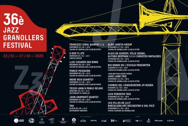 36 Jazz Granollers Festival 2026 (del 23 de enero al 27 de marzo 2026. Granollers, Barcelona) [Noticias de jazz] - Tomajazz - El 36è Jazz Granollers Festival 2026 se celebrará del 23 de enero al 27 de marzo de 2026 con quince jornadas y actuaciones de Lluc Casares, Irene Reig, Alba Careta, Marco Mezquida y más #Noticiasdejazz