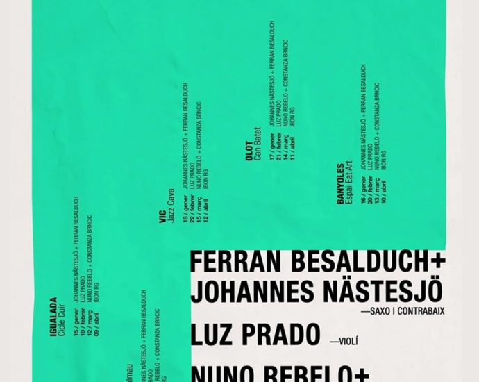 CIMIC 2026 (Catalunya. Del 14 de enero al 12 de abril de 2026) [Noticias de jazz] - Tomajazz - Del 14 de enero al 12 de abril de 2026 se celebra CIMIC 2026 – Cicle Itinerant de Música Improvisada de Catalunya-  en su cuarta edición con conciertos en Barcelona, Igualada, Banyoles, Olot y Vic #Noticiasdejazz