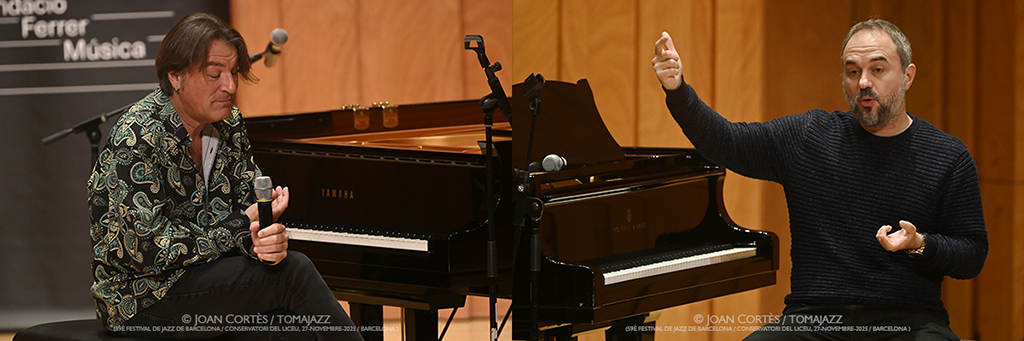 David Peña Dorantes & Moisés P. Sánchez (57è Festival de Jazz de Barcelona / Conservatori del Liceu, 2025-11-27. Barcelona) [08] Por Joan Cortès [Concierto de jazz] - Tomajazz - David Peña Dorantes & Moisés P. Sánchez actuaron en el 59è Festival de Jazz de Barcelona en el Conservatori del Liceu, el 27 de noviembre de 2025. Joan Cortès lo relata y retrata