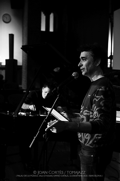 Martí Sales & Jordina Millà “Les quatre estacions: Hivern” (Palau de la Música, 2025-12-22 / Barcelona) Por Joan Cortès [INSTANTZZ AKA Galería fotográfica AKA Fotoblog de jazz, impro… y algo más] - Tomajazz