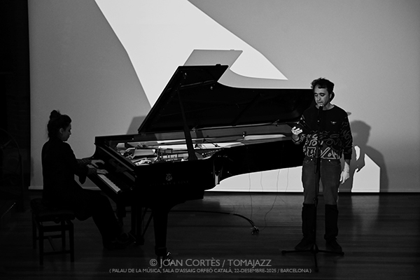 Martí Sales & Jordina Millà “Les quatre estacions: Hivern” (Palau de la Música, 2025-12-22 / Barcelona) Por Joan Cortès [INSTANTZZ AKA Galería fotográfica AKA Fotoblog de jazz, impro… y algo más] - Tomajazz