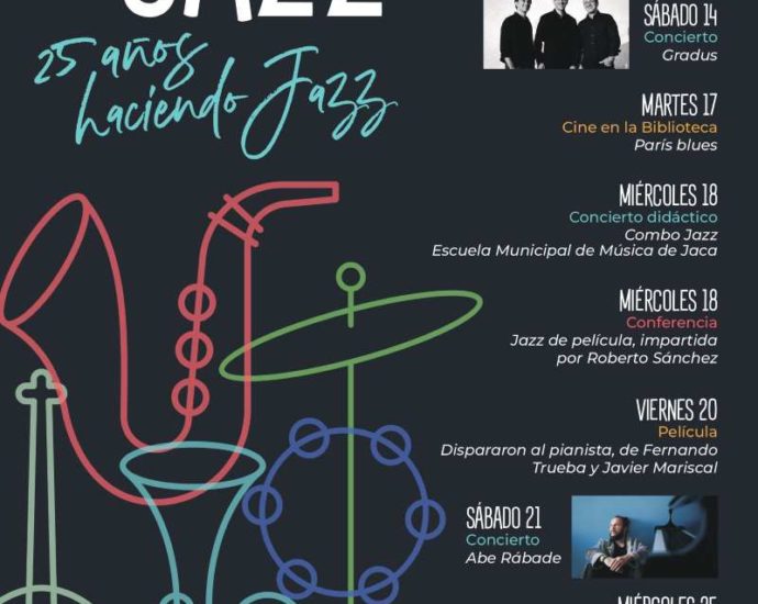 Ciclo Jazz Jaca 2026 (Jaca. Marzo 2026) [Noticias de jazz] - Tomajazz - Durante el mes de marzo de 2026 tendrá lugar el Ciclo Jazz Jaca 2026 incluyendo conciertos y otras actividades #Noticiasdejazz