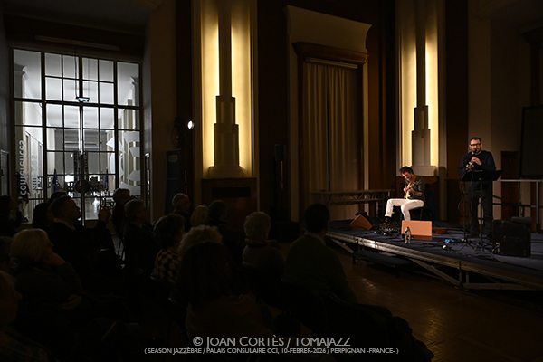 Francesco Bearzatti & Federico Casagrande (Season Jazzèbre / Palais Consulaire CCI, 2026-02-10 / Perpignan -France-) Por Joan Cortès [INSTANTZZ AKA Galería fotográfica AKA Fotoblog de jazz, impro… y algo más] - Tomajazz - Francesco Bearzatti & Federico Casagrande actuaron en Season Jazzèbre en Perpignan, Francia, el 10 de febrero de 202/ Palais Consulaire CCI, 2026-02-10 / Perpignan -France-) Por Joan Cortès [INSTANTZZ