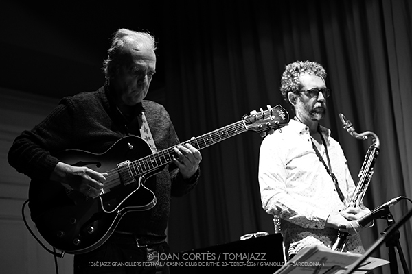 Joan Sanmartí 5t (36è Jazz Granollers Festival 2026/ Casino, 2026-02-20 / Granollers -Barcelona-) [I] Por Joan Cortès [INSTANTZZ AKA Galería fotográfica AKA Fotoblog de jazz, impro… y algo más] - Tomajazz - Joan Sanmartí 5t actuó en el 36è Jazz Granollers Festival 2026, el 20 de febrero de 2026. Joan Cortès lo retrata en INSTANTZZ. Joan Sanmartí 5t son Joan Sanmartí, Gabriel Amargant, Pau Domènech, Marc Cuevas, Joan Vidal 
