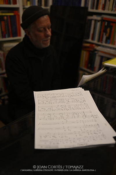 David Mengual Maitia (Sangarra / Llibreria Strogoff, 2026-02-19 / La Garriga -Barcelona-) Por Joan Cortès [INSTANTZZ AKA Galería fotográfica AKA Fotoblog de jazz, impro… y algo más] - Tomajazz - David Mengual Maitia actuó en la Llibreria Strogoff, de La Garriga, Barcelona, el 19 de febrero de 2026. Joan Cortès lo retrata en NSTANTZZ. David Mengual Maitia son David Mengual, Joan Mas, Marc Cuevas, Oriol Roca 