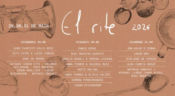 IV Festival Rite 2026 (LAC, Casa VIrupa, Can Bordoi, Llinars del Vallès, Barcelona. Del 29 al 31 de mayo de 2026) [Noticias de Jazz] - Tomajazz - Entre el 29 y el 31 de mayo se celebrará el IV Festival Rite 2026 en Casa VIrupa, Can Bordoi, Llinars del Vallès, Barcelona. Con Jon Balke, Antonio Sánchez, Dani de Morón, Rita Payés - Lucía Fumero  #Noticiasdejazz