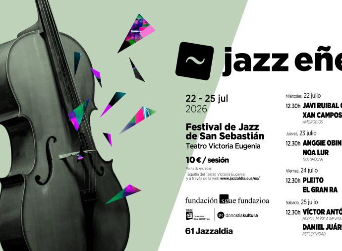XII JazzEñe 2026 (Donostia – San Sebastián. 22 al 25 de julio de 2026) [Noticias de jazz] - Tomajazz - Entre el 22 y el 25 de julio de 2026 tendrá lugar la XII edición de JazzEñe en Donostia – San Sebastián. Ocho grupos seleccionados entre 145 propuestas actuarán integrados dentro de la programación del Jazzaldia 2026 #Noticiasdejazz