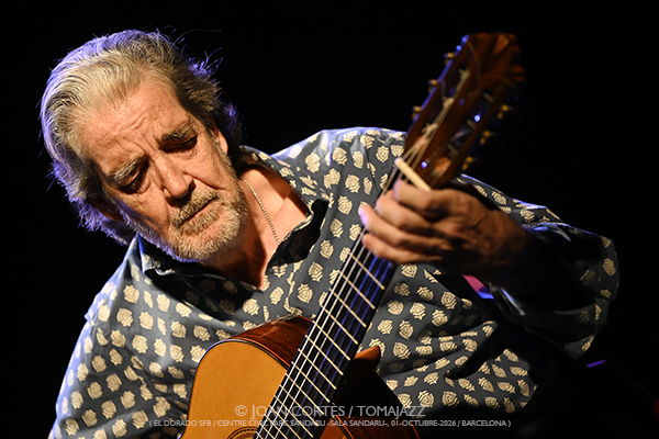 Rafael Riqueni & Tim Ries «Tunisia» (El Dorado sfb / CCPS, 2026-10-01 / Barcelona) Por Joan Cortès [Flamencuras AKA INSTANTZZ AKA Galería fotográfica AKA Fotoblog de jazz, impro… y algo más] - Tomajazz - Rafael Riqueni & Tim Ries «Tunisia» actuaron en El Dorado sfb de Barcelona el 1 de octubre de 2026. Joan Cortès lo retrata en las Flamencuras de INSTANTZZ. Formación de lujo con Rafael Riqueni, Tim Ries, Guillermo McGill, Marc Miralta