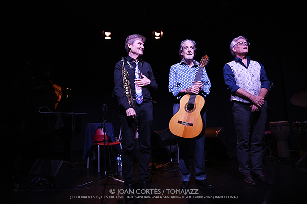 Rafael Riqueni & Tim Ries «Tunisia» (El Dorado sfb / CCPS, 2026-10-01 / Barcelona) Por Joan Cortès [Flamencuras AKA INSTANTZZ AKA Galería fotográfica AKA Fotoblog de jazz, impro… y algo más] - Tomajazz - Rafael Riqueni & Tim Ries «Tunisia» actuaron en El Dorado sfb de Barcelona el 1 de octubre de 2026. Joan Cortès lo retrata en las Flamencuras de INSTANTZZ. Formación de lujo con Rafael Riqueni, Tim Ries, Guillermo McGill, Marc Miralta