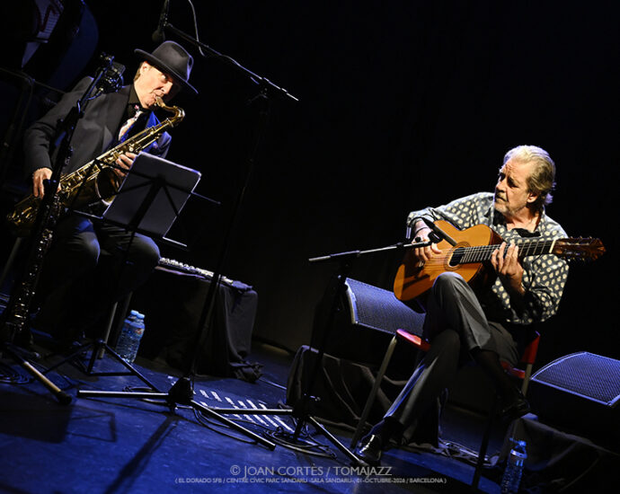 Rafael Riqueni & Tim Ries «Tunisia» (El Dorado sfb / CCPS, 2026-10-01 / Barcelona) Por Joan Cortès [Flamencuras AKA INSTANTZZ AKA Galería fotográfica AKA Fotoblog de jazz, impro… y algo más] - Tomajazz - Rafael Riqueni & Tim Ries «Tunisia» actuaron en El Dorado sfb de Barcelona el 1 de octubre de 2026. Joan Cortès lo retrata en las Flamencuras de INSTANTZZ. Formación de lujo con Rafael Riqueni, Tim Ries, Guillermo McGill, Marc Miralta